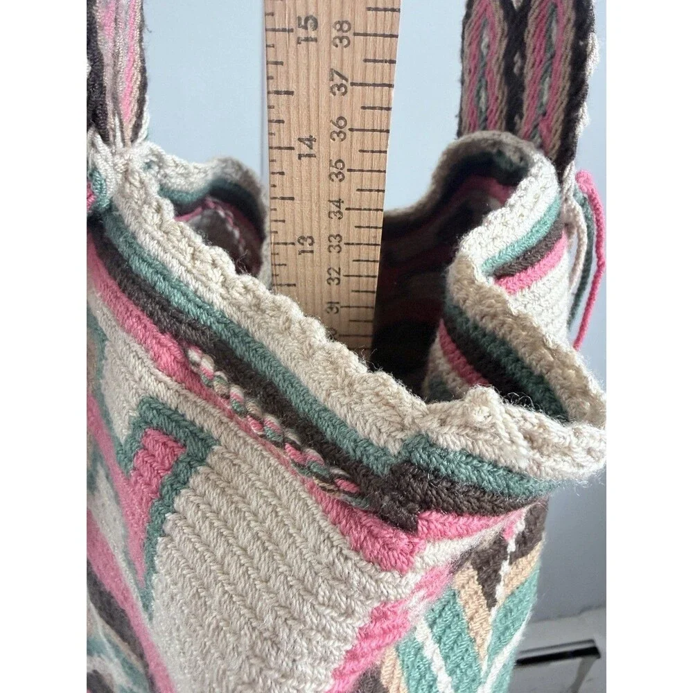 WAYUU Colombian Handmade Mochila Crossbody Bag One of a Kind Boho